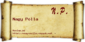 Nagy Polla névjegykártya