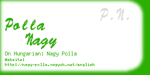 polla nagy business card